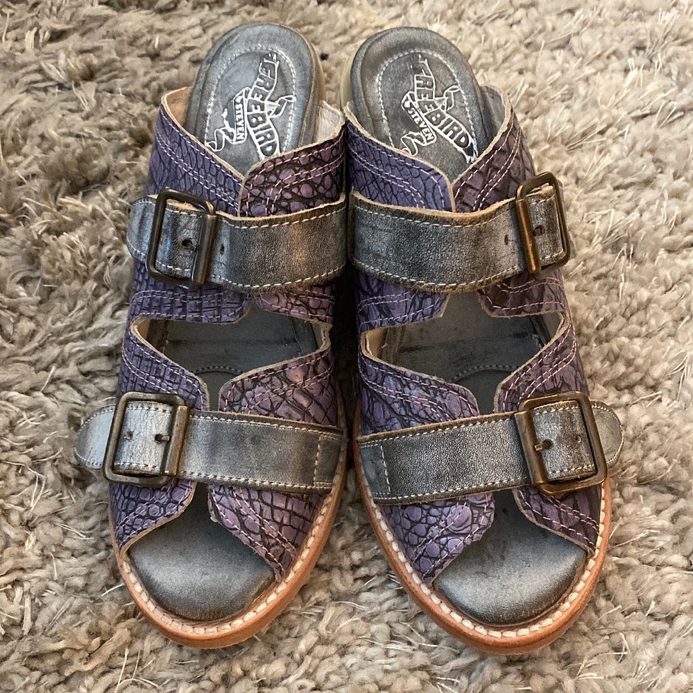 Freebird Caprice Purple Heeled Sandals